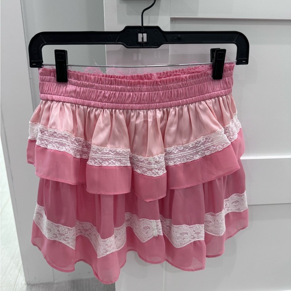 Loveshackfancy Fia Mini Colorblock Skirt - Picture 5 of 6